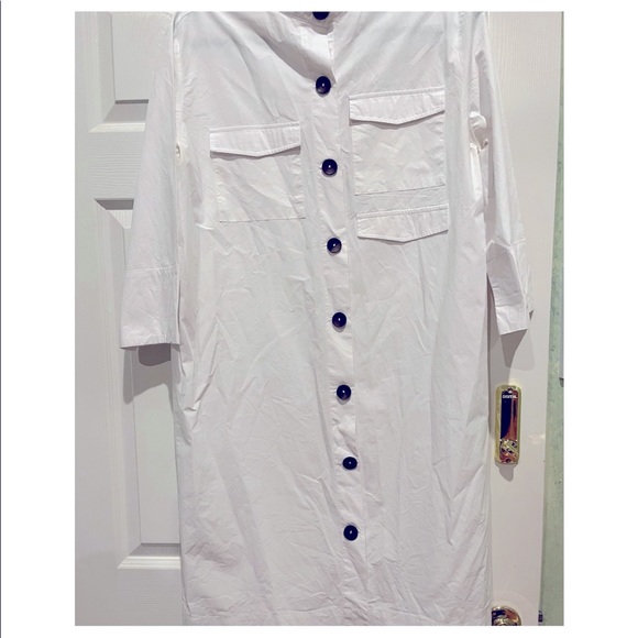EPIK White Button-down Dress size L - Picture 1 of 2